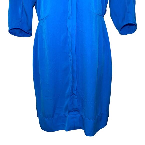 Diane Von Furstenberg Apona Silk Blend Tunic Dress In Electric Blue DVF Size 6 - Picture 7 of 16